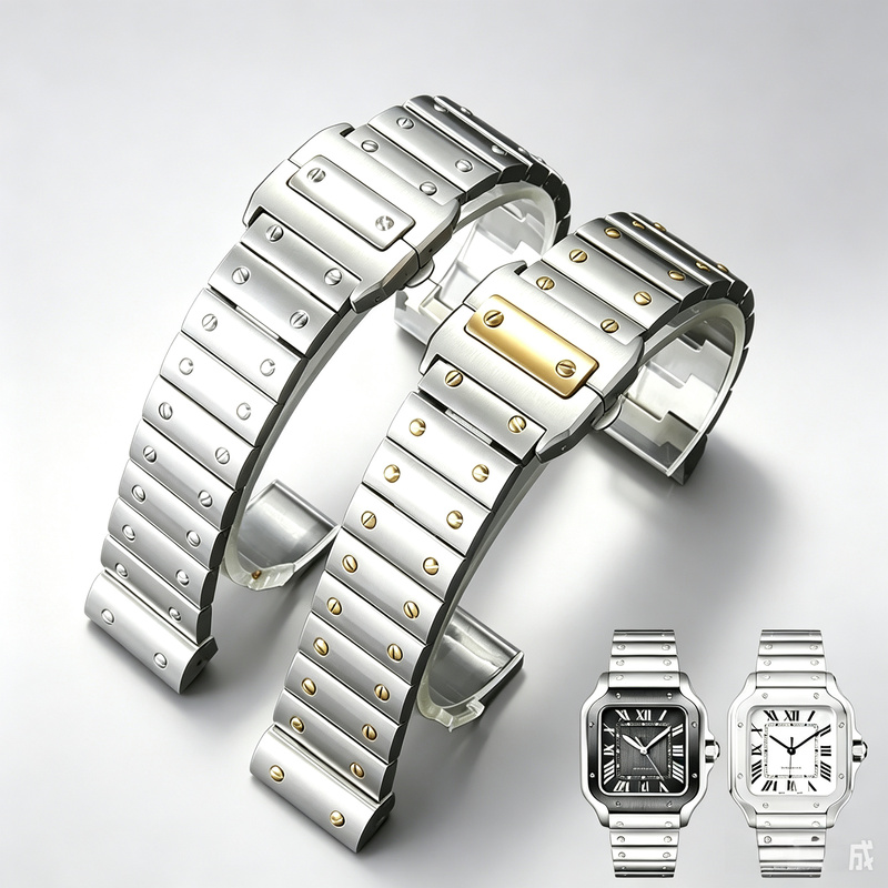 Pulseira de relógio de aço ino - Cartier Watch Santos avaliação e preço