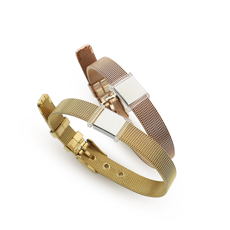 DINGLLY 10mm Pulseiras de cint - Mesh Strap Metal avaliação e preço