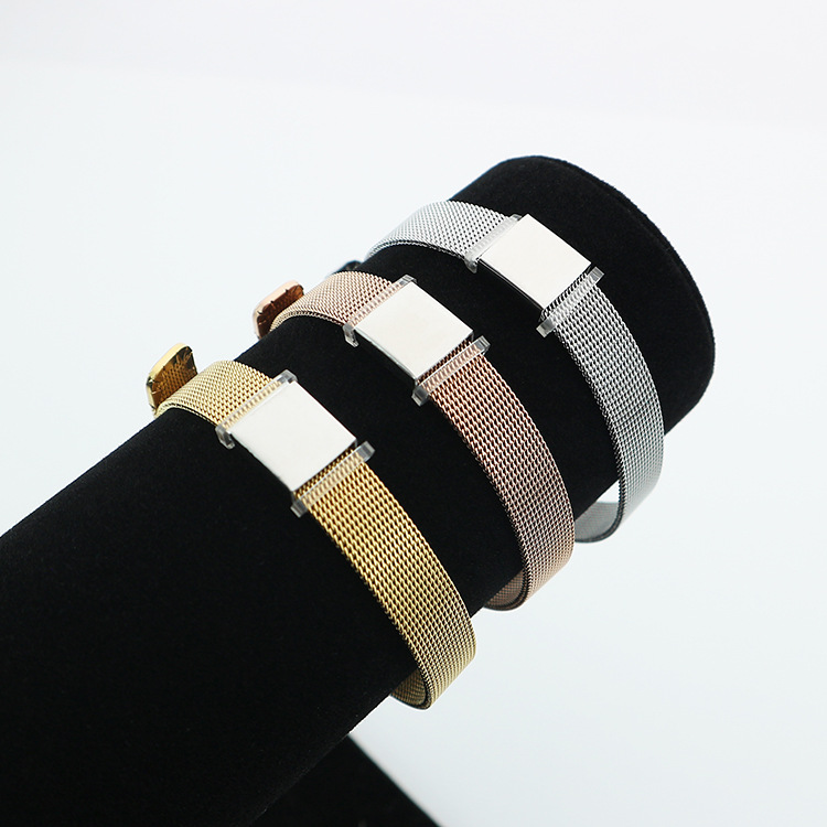 DINGLLY 10mm Pulseiras de cint - Mesh Strap Metal avaliação e preço