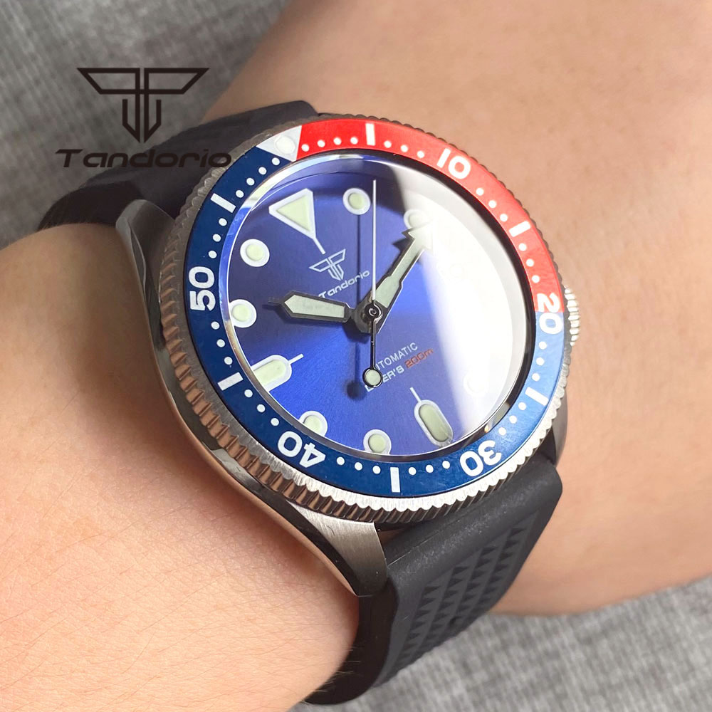 Tandorio NH35A 37mm Relógio Ma - Rubber Strap Diver avaliação e preço